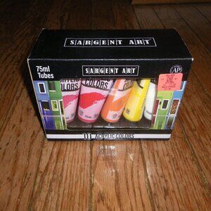 Sargent Art 10 Acrylic Color Paints 75 ml Tubes - NIP!